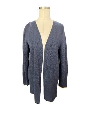 Barefoot Dreams CozyChic Lite Confetti Cardigan Indigo Black Size small